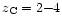 $z_{\rm C} = 2 {-} 4$