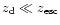 ${z_{\rm d}} \ll {z_{\rm esc}}$