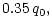 $\displaystyle 0.35 \, q_0 ,$