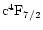 $\rm c^{4}F_{7/2}$