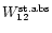 $W_{12}^{\rm {st.abs}}$