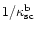 $1/\kappa_{\rm {sc}}^{\rm b} $
