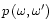 $p\left( \omega,\omega^{\prime}\right) $