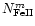 $N^m_{\rm {FeII}}$