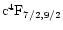 $\rm c^{4}F_{7/2,9/2}$