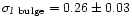 $\sigma_{l~{\rm bulge}}= 0.26 \pm 0.03$