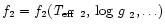 $f_2 = f_2 (\mbox{\it T$_{\rm eff}$ }_2, \mbox{\,log $g$ }_2, \ldots)$