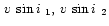 $\mbox{\,$v\,\sin i$ }_1, \mbox{\,$v\,\sin i$ }_2$