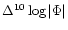 $\Delta^{10}\log\vert\Phi\vert$