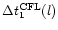 $\Delta t^{\rm CFL}_1(l)$