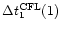 $\Delta t^{\rm CFL}_1(1)$