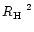 $\mbox{$R_{\rm H}$ }^2$