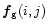 $\vec{f}_{\rm g}(i,j)$
