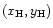 $(x_{\rm H}, y_{\rm H})$