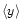 $\langle y\rangle$