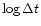 $\log \Delta t$
