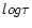 $log \tau$