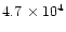 $4.7\,\times10^4$
