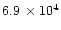 $6.9\,\times10^4$