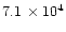 $7.1\,\times10^4$