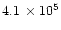 $4.1\,\times10^5$