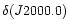 $\delta(J2000.0)$