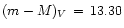 $(m-M)_V\,=\,13.30$