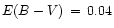 $E(B-V)\,=\,0.04$