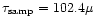 $\tau_{\rm samp} = 102.4 \mu$