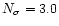 $N_\sigma = 3.0$