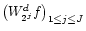$\left(W^d_{2^j}f\right)_{1\leq j\leq J} $