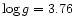 $\log g = 3.76$