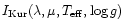 $I_{\rm Kur}(\lambda, \mu, T_{\rm eff}, \log g)$