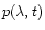 $p(\lambda, t)$