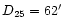 $D_{25} = 62\hbox {$^\prime $ }$