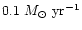 $0.1~M_{\odot}~{\rm yr^{-1}}$
