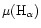 $\mu({\rm H_{\alpha}})$