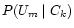 \( P(U_m \mid
C_k) \)