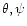 $\theta, \psi$
