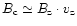 $B_{\rm c} \simeq B_{\rm z} \cdot v_{\rm z}$