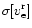 $\sigma[v_{\rm e}^{\rm r}]$
