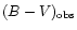 $(B-V)_{\rm obs}$