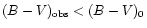 $(B-V)_{\rm obs}<(B-V)_{0}$