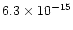 $6.3\times10^{-15}$