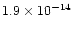 $1.9\times10^{-14}$