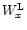 $W_x^{\rm L}$