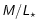 $\mathsfsl{M/L_\star}$