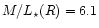$M/L_{\star}(R) = 6.1$