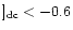 $]_{\rm dc}<-0.6$