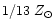 $1/13~Z_\odot$